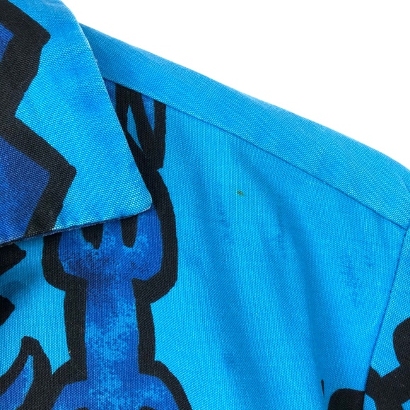 VTG Hawaiian Button Down Short Sleeve Shirt Sz M/L - Picture 5 of 6